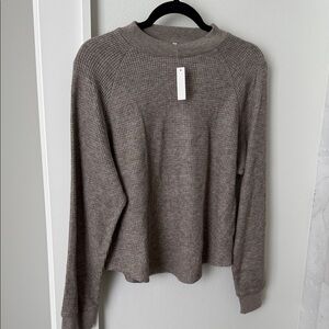Madewell Heather Gray Knit Top
